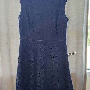 Wisp navy Lace Midi Dress